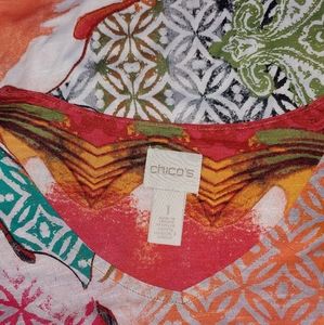 Chicos blouse. SIZE 1 is small...size 8-10.
